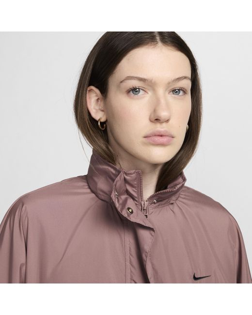 Nike Brown Sportswear Essential Trench Coat