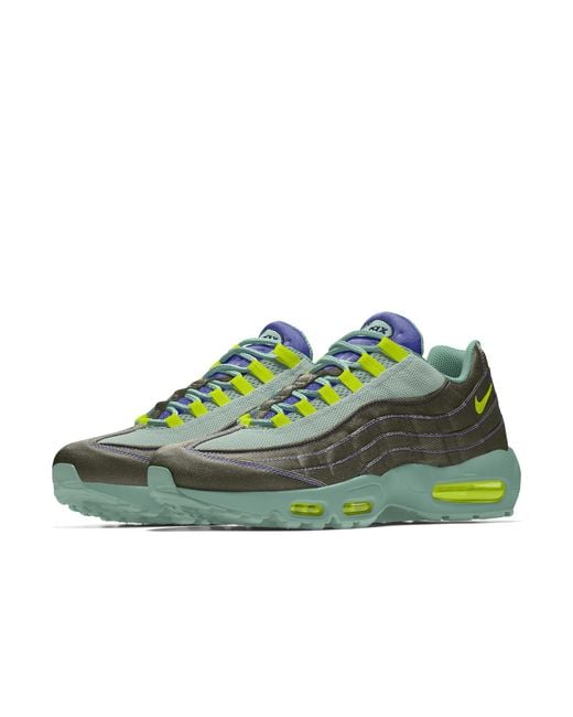 Nike Green Air Max 95 By You Custom Shoe for men