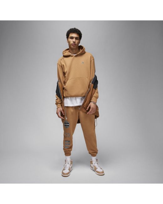 Nike Brown Essentials Fleece Pullover Hoodie for men