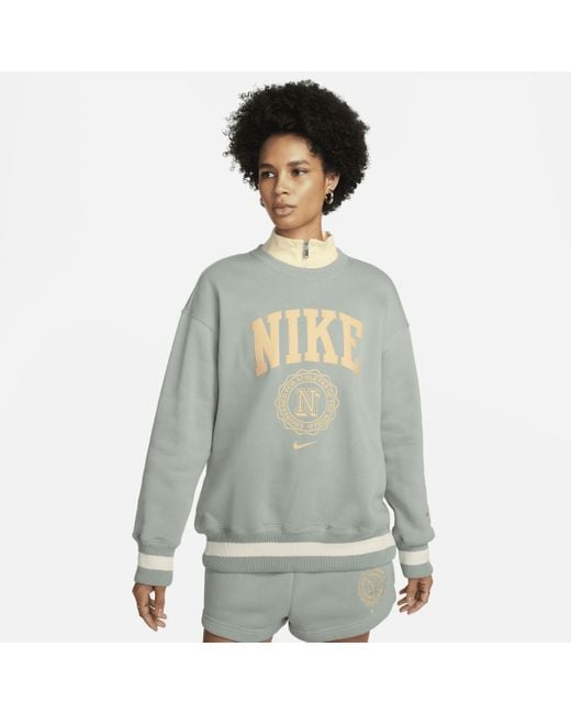 Nike sportswear store heritage fleece crew