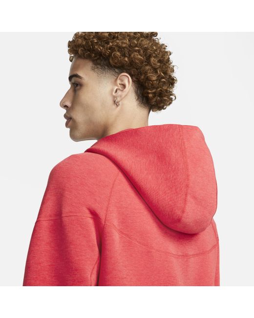 Nike Red Sportswear Tech Fleece Windrunner Full-zip Hoodie 50% Sustainable Blends for men