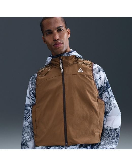 Nike Brown Acg "Death Bloom" Vest for men