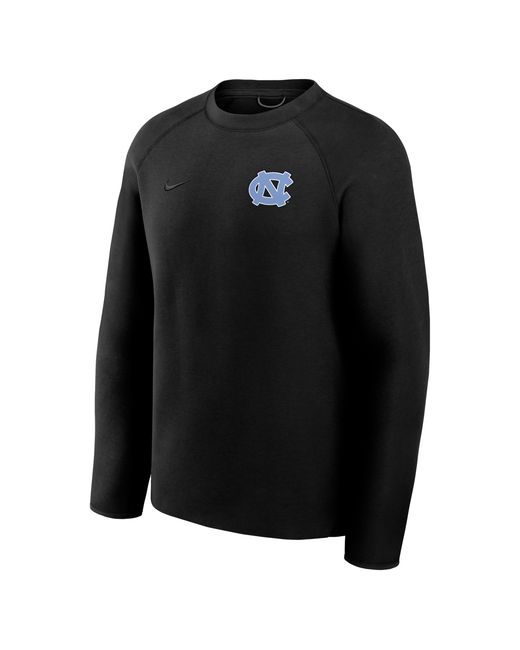 Nike Black North Carolina Tech Fleece Jordan Brand College Pullover Crew for men