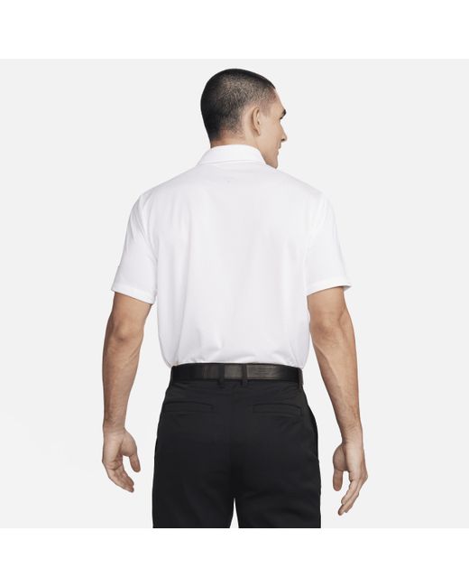 Nike White Tour Dri-fit Golf Polo for men