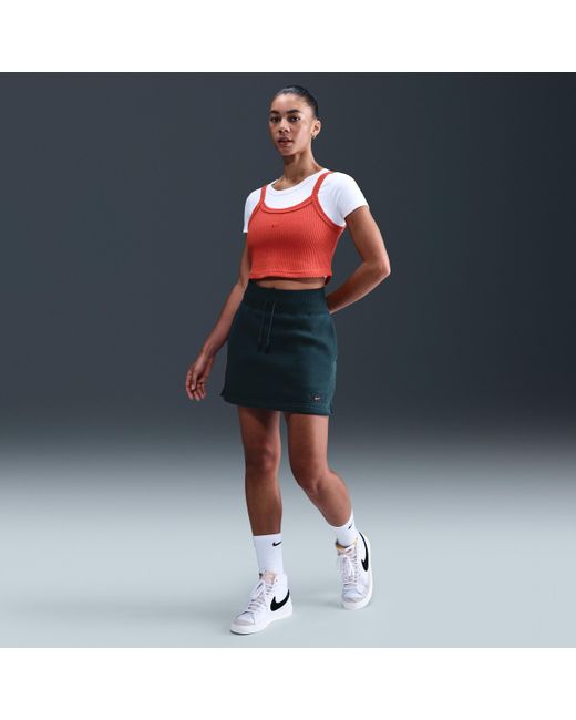Nike Blue Sportswear Phoenix Fleece Skirt