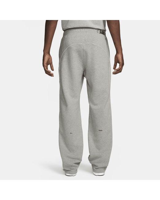 Pantalon De Survêtement À Ourlet Ouvert En Tissu Fleece Cs Nocta Nocta Nike pour homme en coloris Gray