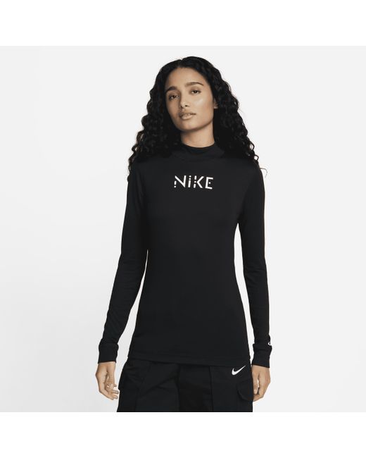 Nike Serena Williams Design Crew Slim-fit Mock-neck Long-sleeve T-shirt ...