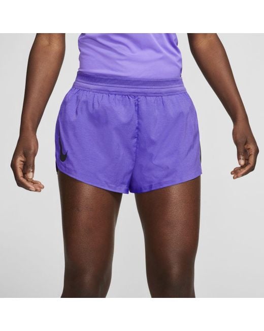 Nike Aeroswift 5cm (approx.) Running Shorts in Purple for Men Lyst