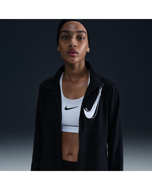 Nike Blue Swoosh Dri-Fit Running Jacket