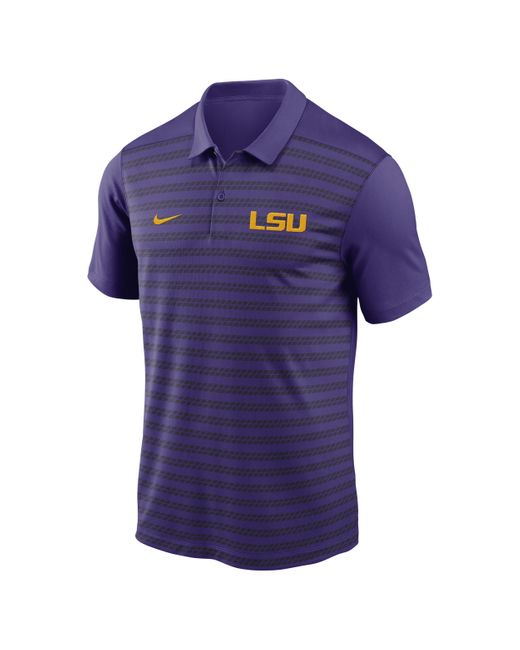 Nike Blue Lsu Tigers Sideline Victory Dri-fit College Polo for men