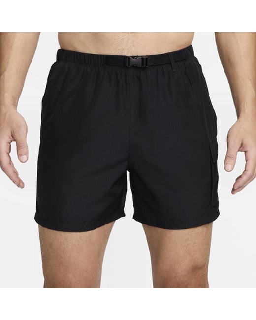 Nike Black Swim Voyage 5" Volley Shorts for men