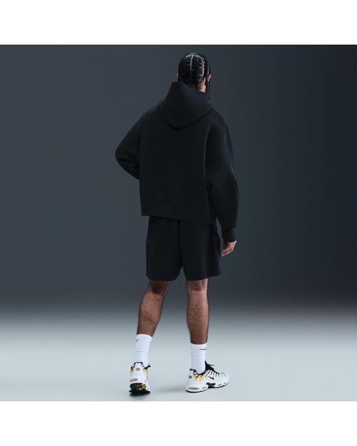 Nike Blue Tech Pullover Hoodie With Reflective Accents for men