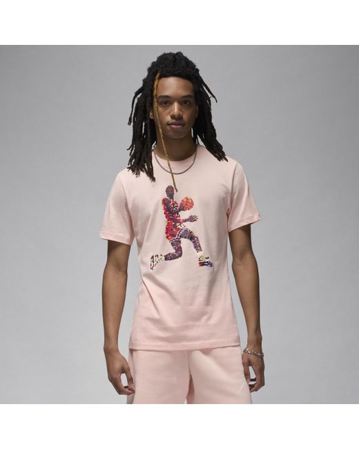 Nike Jordan Flight Essentials T-shirt in het Pink voor heren