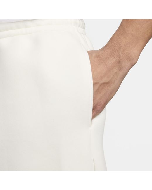Nike Sportswear Tech Fleece Reimagined Fleeceshorts in het White voor heren