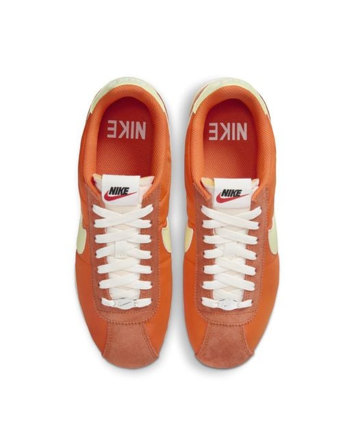 Nike Orange Cortez Textile Shoes