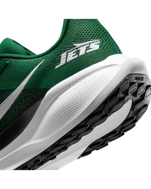 Nike Green New York Jets Pegasus 41 Nfl Road Running Shoes for men