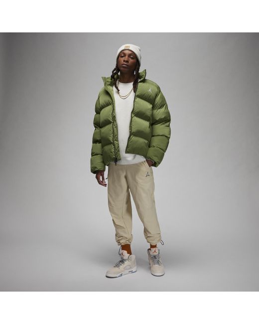 Nike Green Jordan Essentials Poly Puffer Jacket Polyester for men