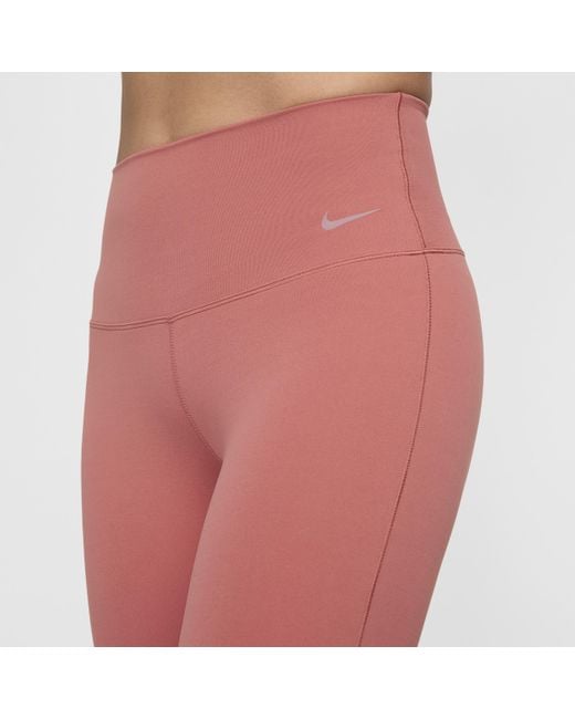 Nike Pink Zenvy High-waisted Flared Leggings