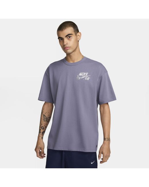 Nike Blue Sb Yuto Max90 T-shirt Cotton for men