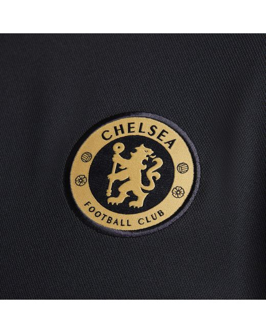 Nike Black Chelsea F.c. Victory Dri-fit Football Polo Polyester for men