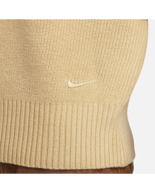 Nike Natural Life Long-sleeve Military Henley Jumper 50% Recycled Polyester for men