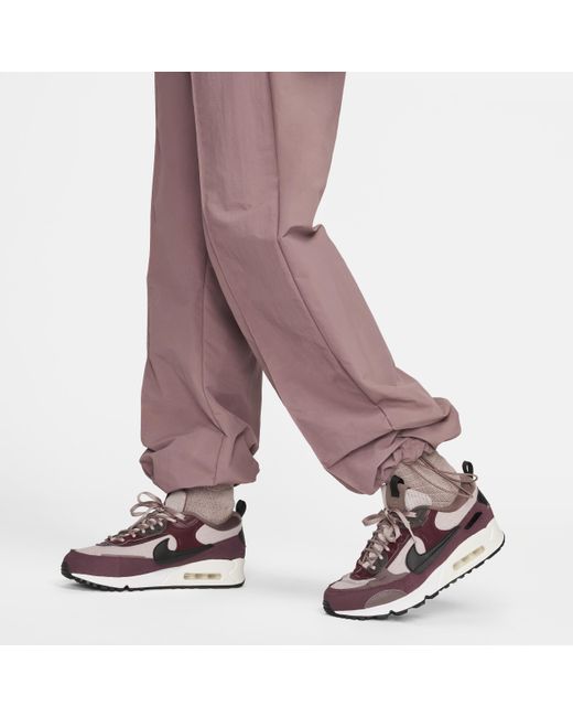 Nike Purple Sportswear Everything Wovens Mid-rise Open-hem Pants