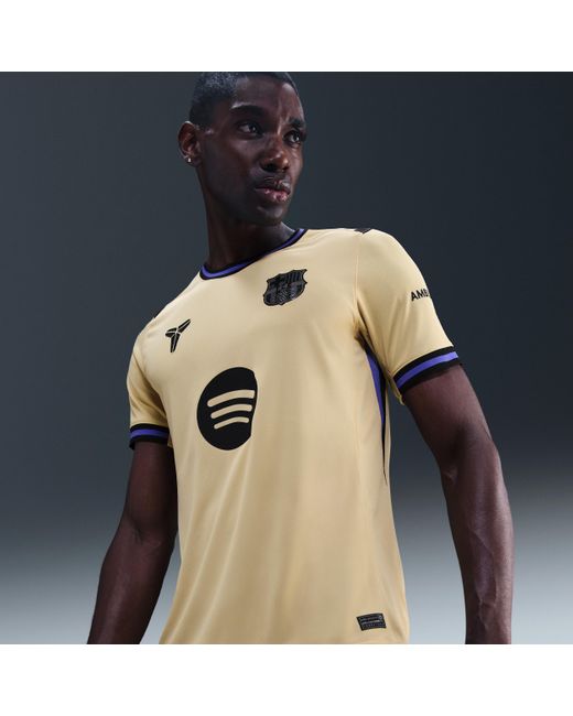 Nike Blue F.C. Barcelona 2025/26 Stadium Away Kobe Dri-Fit Football Replica Shirt for men