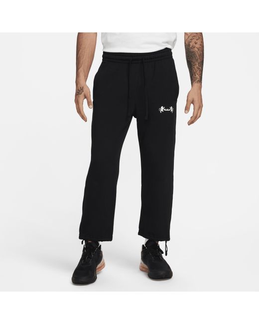 Nike Lebron Open Hem Fleece Pants in Black for Men | Lyst