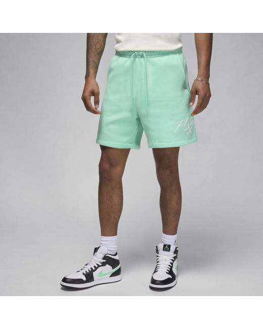 Nike Jordan Brooklyn Fleece Shorts in het Green voor heren