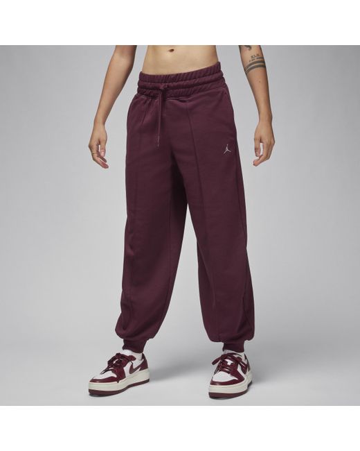 Nike Purple Jordan Sport Graphic Fleece Trousers Cotton