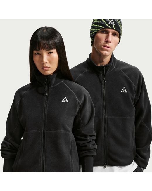 Nike Black Acg Wolf Tree Full-Zip Jacket for men