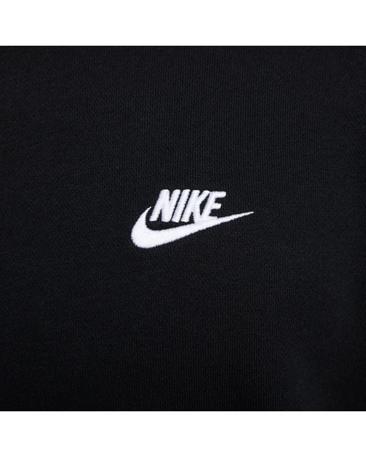 Nike Black Club French Terry Crew for men