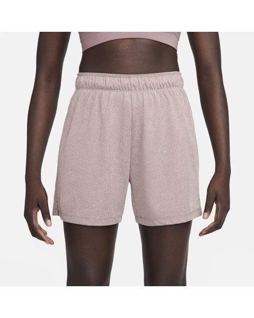 Nike Pink Attack Dri-fit Fitness Mid-rise 8cm (approx.) Unlined Shorts 50% Recycled Polyester