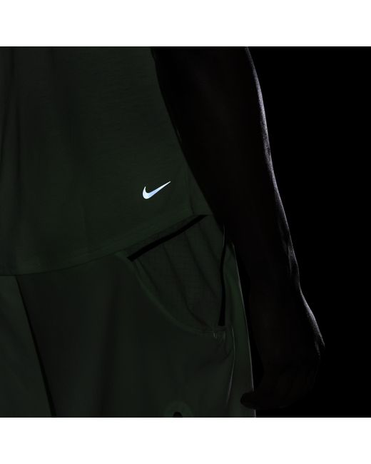 Nike Green Solar Chase Dri-fit Sleeveless Running Top for men