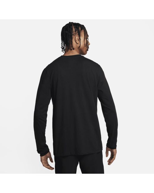 Nike Black Long-sleeve Golf T-shirt for men