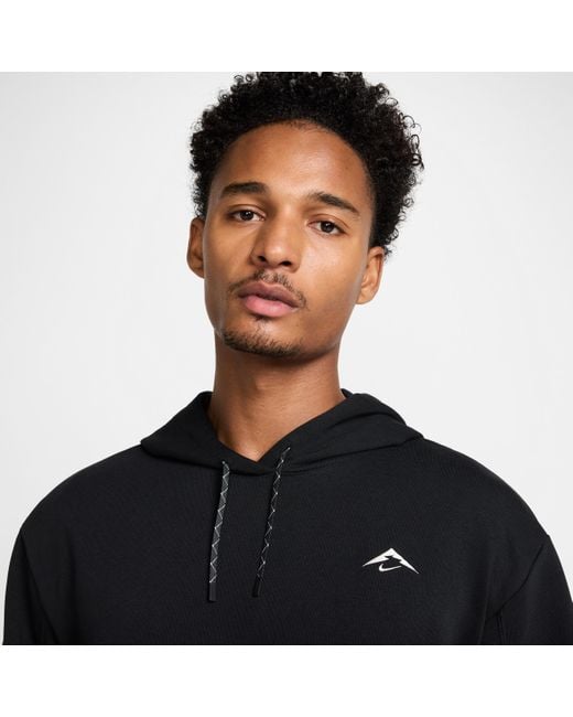 Nike Black Trail Magic Hour Dri-Fit Running Hoodie for men