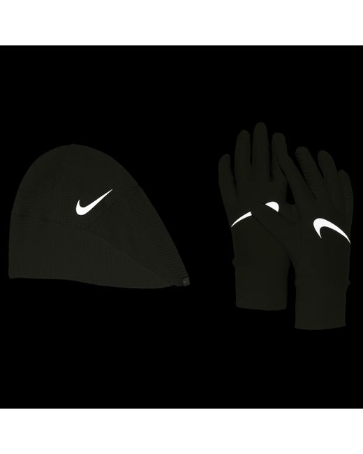 Nike Essential Running Hat And Glove Set in Green Lyst