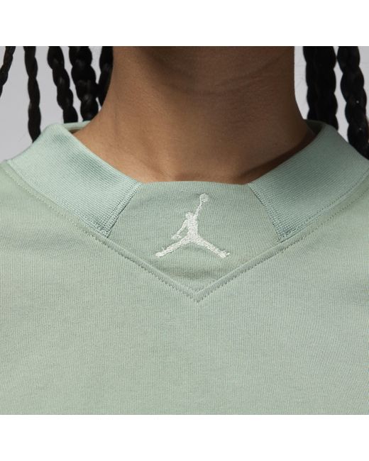 Nike Jordan Knit Croptop in het Green