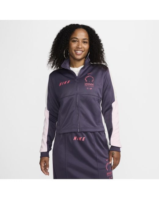 Nike Blue Sportswear Tracksuit Top