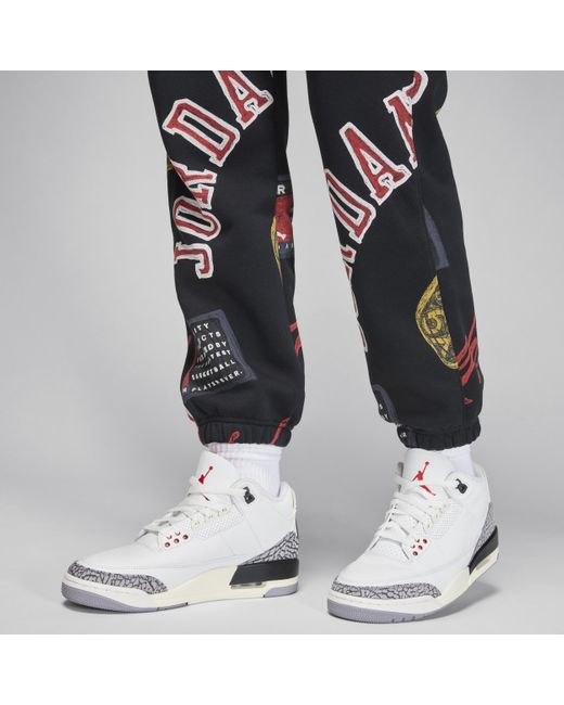 Nike Black Jordan Brooklyn Fleece Fleece Trousers Cotton