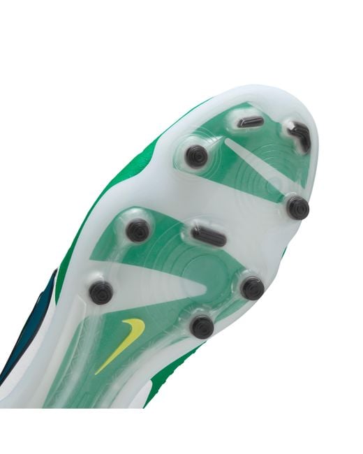Nike Green Tiempo Legend 10 Elite Firm-Ground Low-Top Soccer Cleats for men