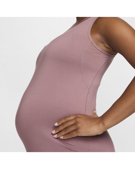 Nike Purple (m) Dri-fit Slim-fit Knit Dress (maternity)
