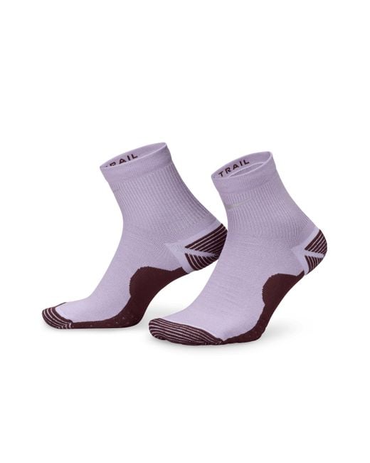 Nike Purple Trail-Running Ankle Socks (1 Pair)