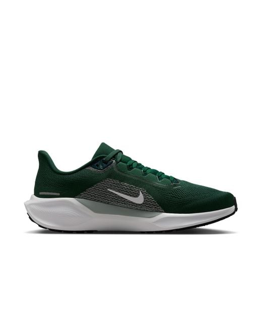 Nike Green Michigan State Pegasus 41 College Road Running Shoes for men
