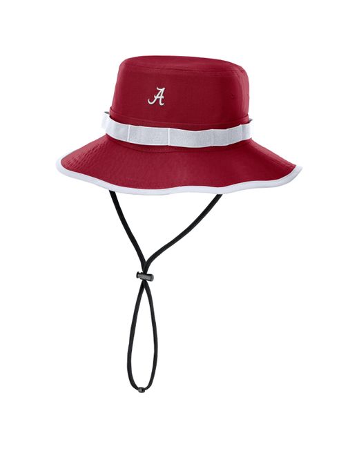 Nike Red Alabama Sideline Apex Gameday Boonie Dri-Fit College Bucket Hat for men