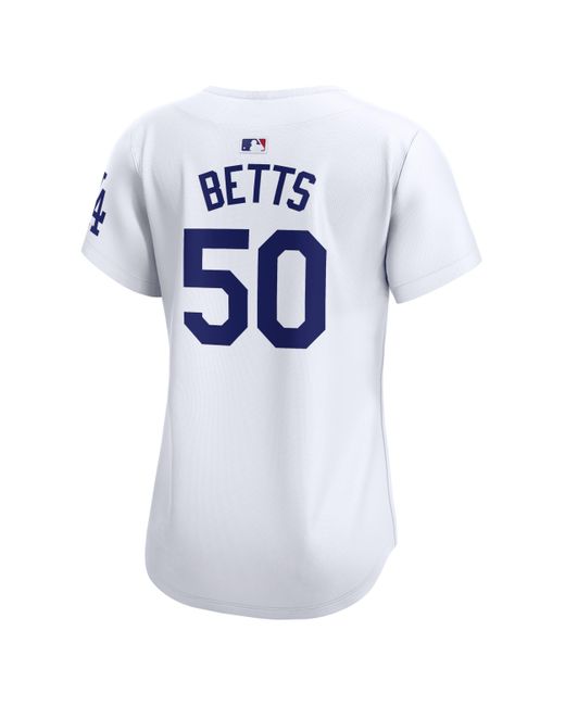 Nike White Mookie Betts Los Angeles Dodgers Dri-fit Adv Mlb Limited Jersey
