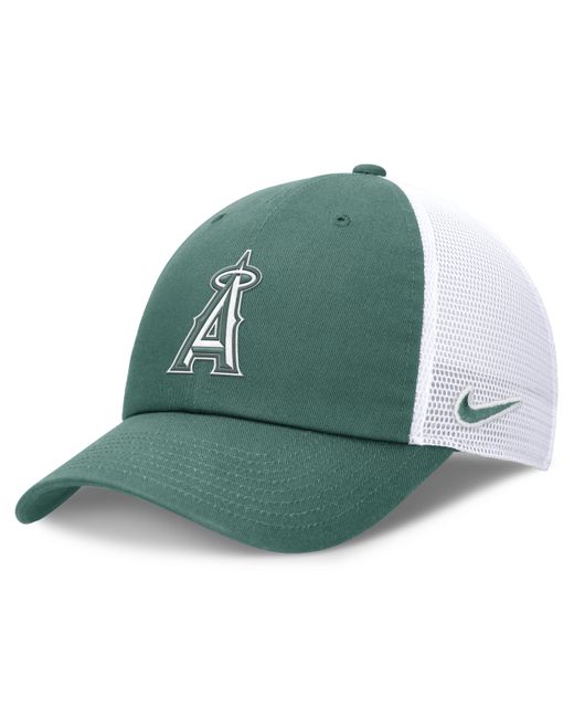 Nike Green Los Angeles Angels Bicoastal Club Mlb Trucker Adjustable Hat