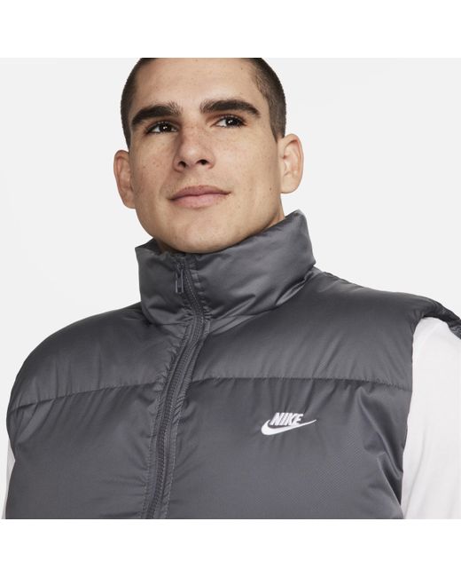 Nike Sportswear Club Primaloft® Waterrepellent Puffer Vest in Gray for