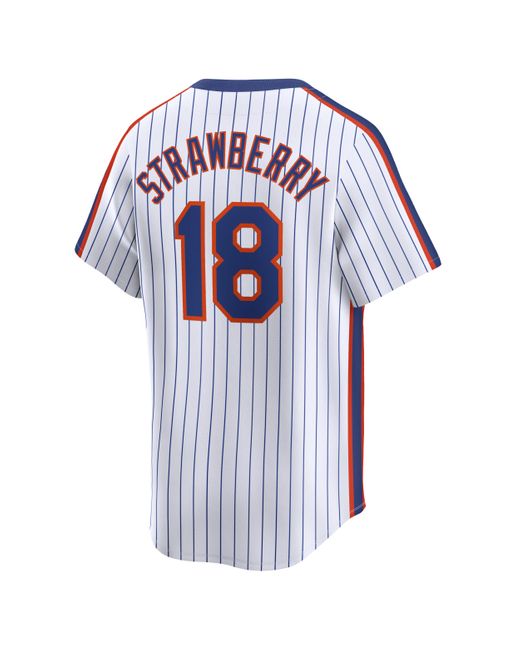 Nike Blue Darryl Strawberry New York Mets Cooperstown Dri-fit Adv Mlb Limited Jersey for men