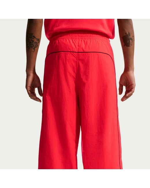 Nike Red Air Track Pants for men